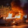 Incendian vehículo abandonado en la Zona Centro de Tijuana