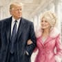 Donald Trump homenajea a Dolly Parton con un dibujo de ambos en la Casa Blanca