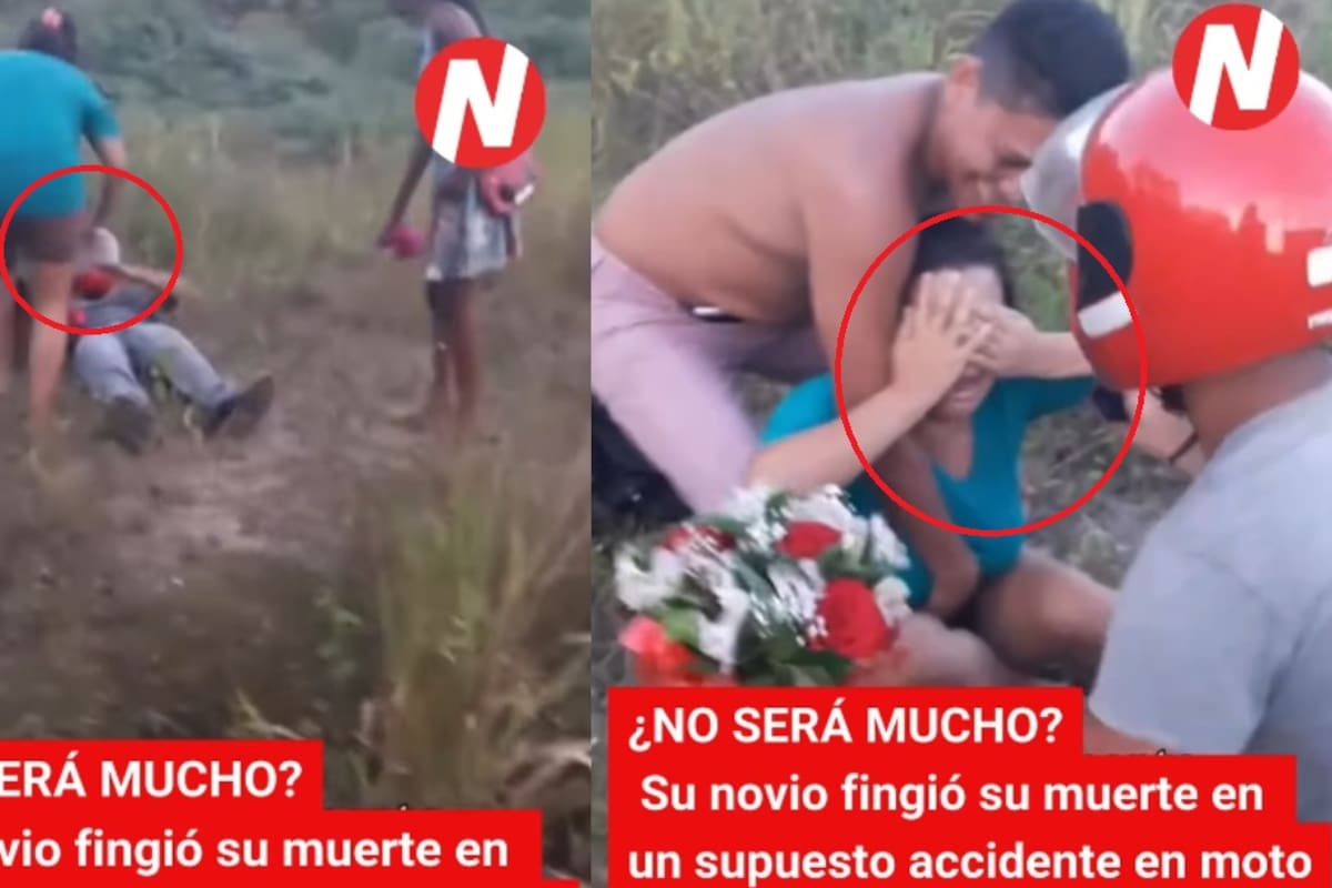 “Horrible, de muy mal gusto”: Joven finge accidente en moto y muerte para proponerle matrimonio