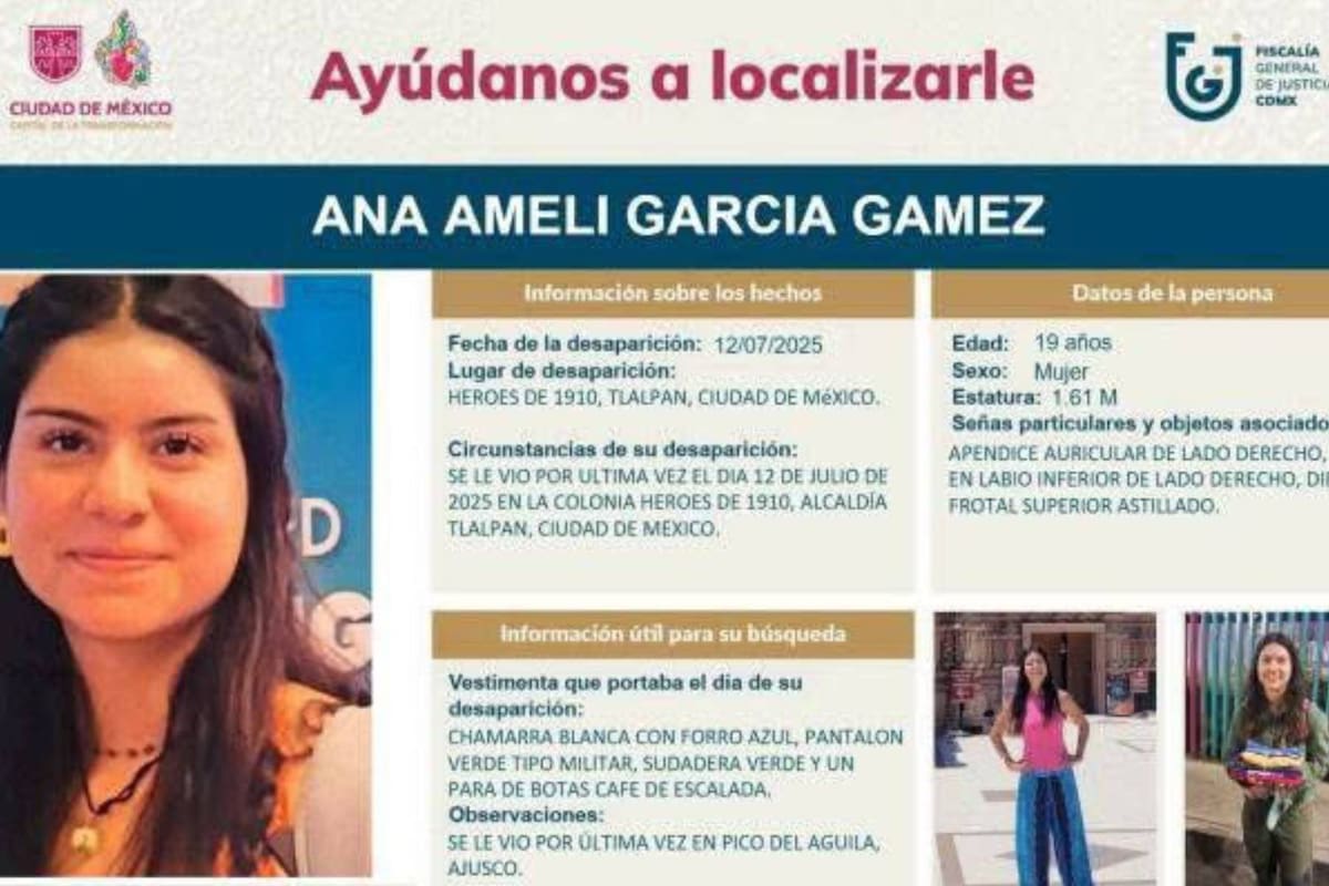 Marcharán por senderista Ana Amelí, tras una semana desaparecida en el Ajusco en CDMX