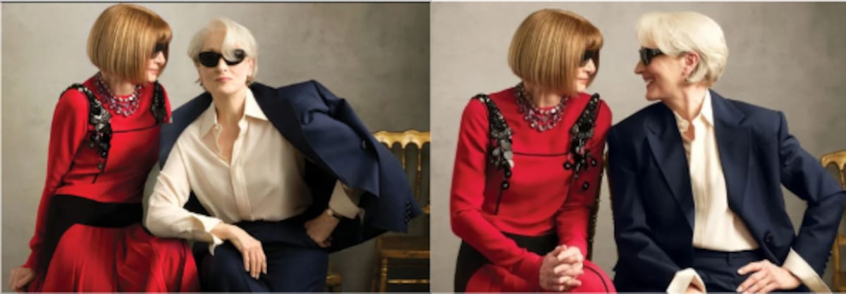 El personaje de Meryl Streep popularmente se ha asociado a Wintour por su templanza, su carácter frío y su influencia en el mundo de la moda.│Foto: Vogue
