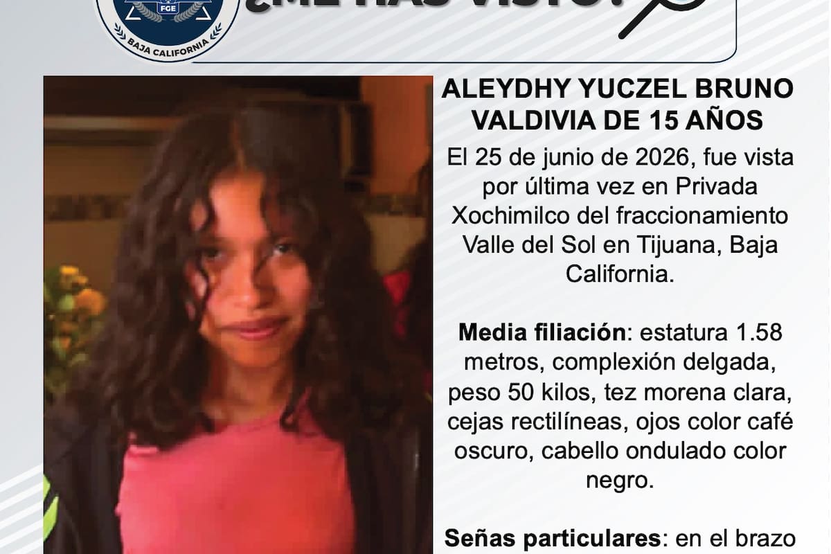 Se busca Aleydhy Yuczel Bruno Valdivia de 15 años