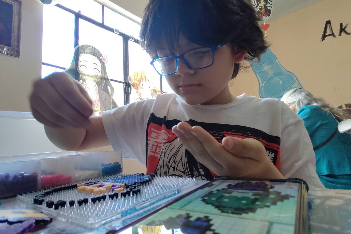 Día del niño: Vladimir es todo un artista del pixel art