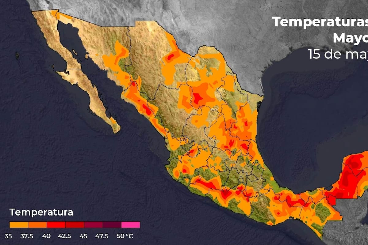 Pronóstico del clima: Ambiente caluroso a muy caluroso en México