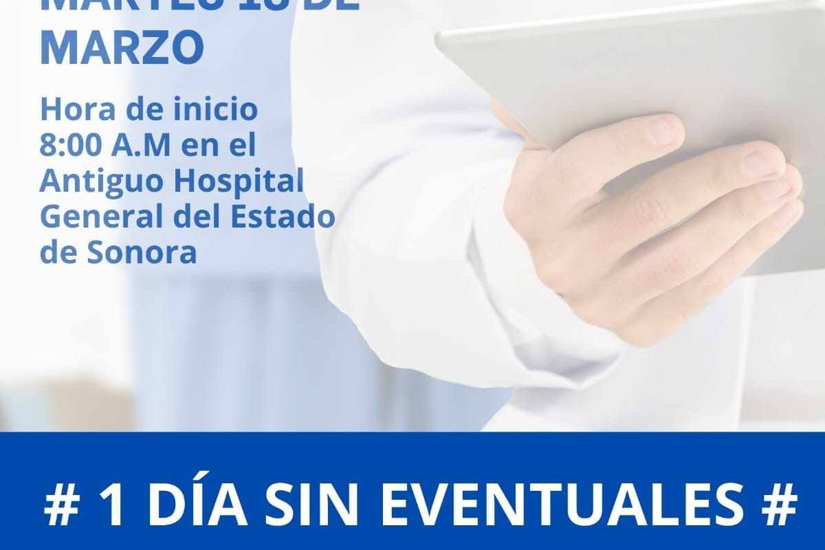 Trabajadores eventuales del Hospital de Especialidades exigen contratación con marcha al Palacio de Gobierno