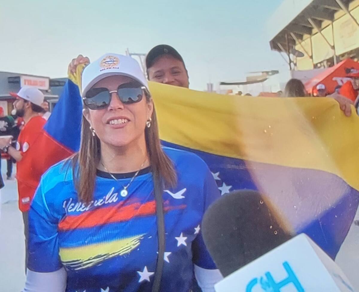 María Alejandra, quien viajó desde Venezuela para disfrutar de la justa caribeña, confía en que su país podrá coronarse este año l Foto: Diego Maldonado