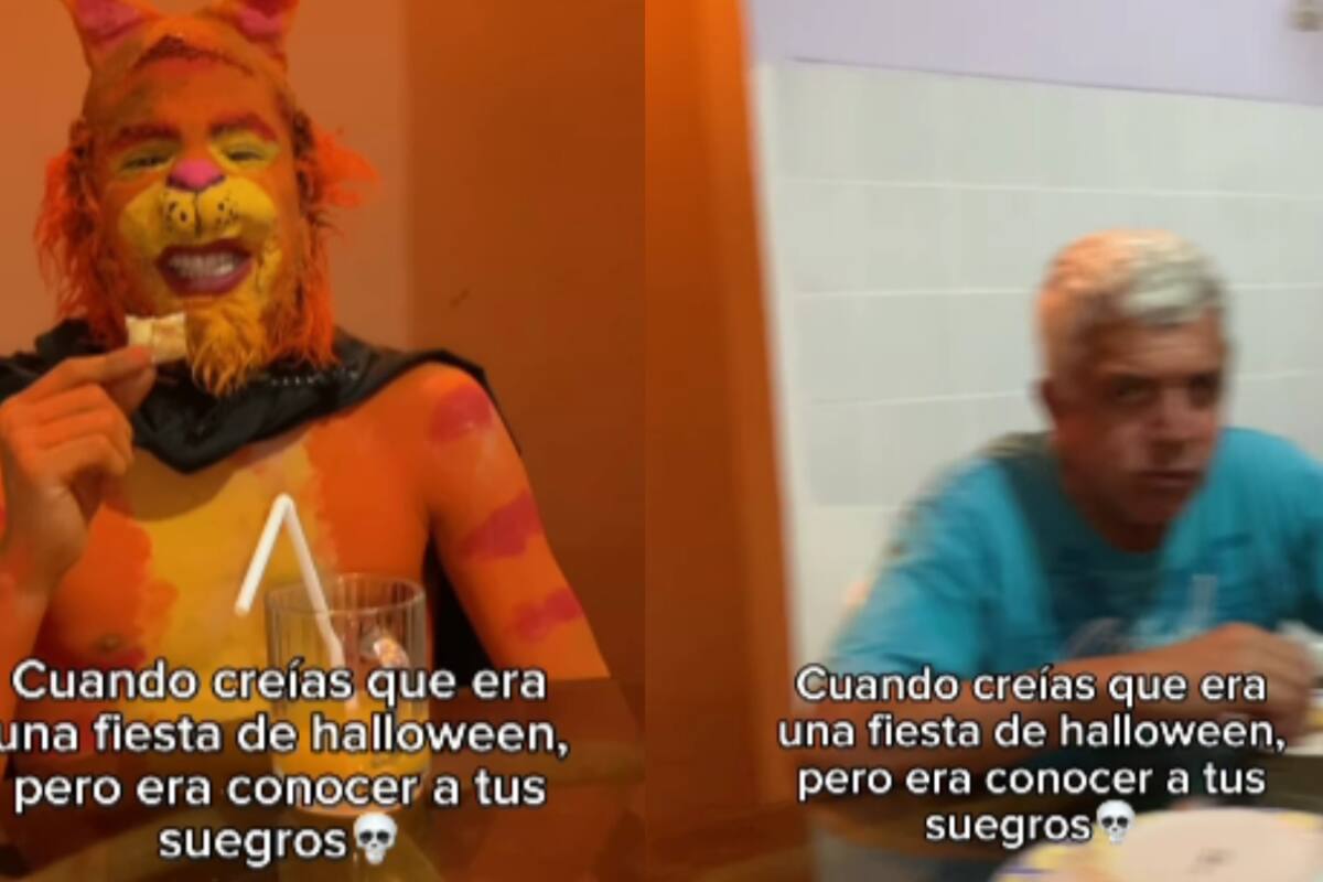 Hombre va vestido como el Gato con Botas a conocer a sus suegros: así reaccionaron