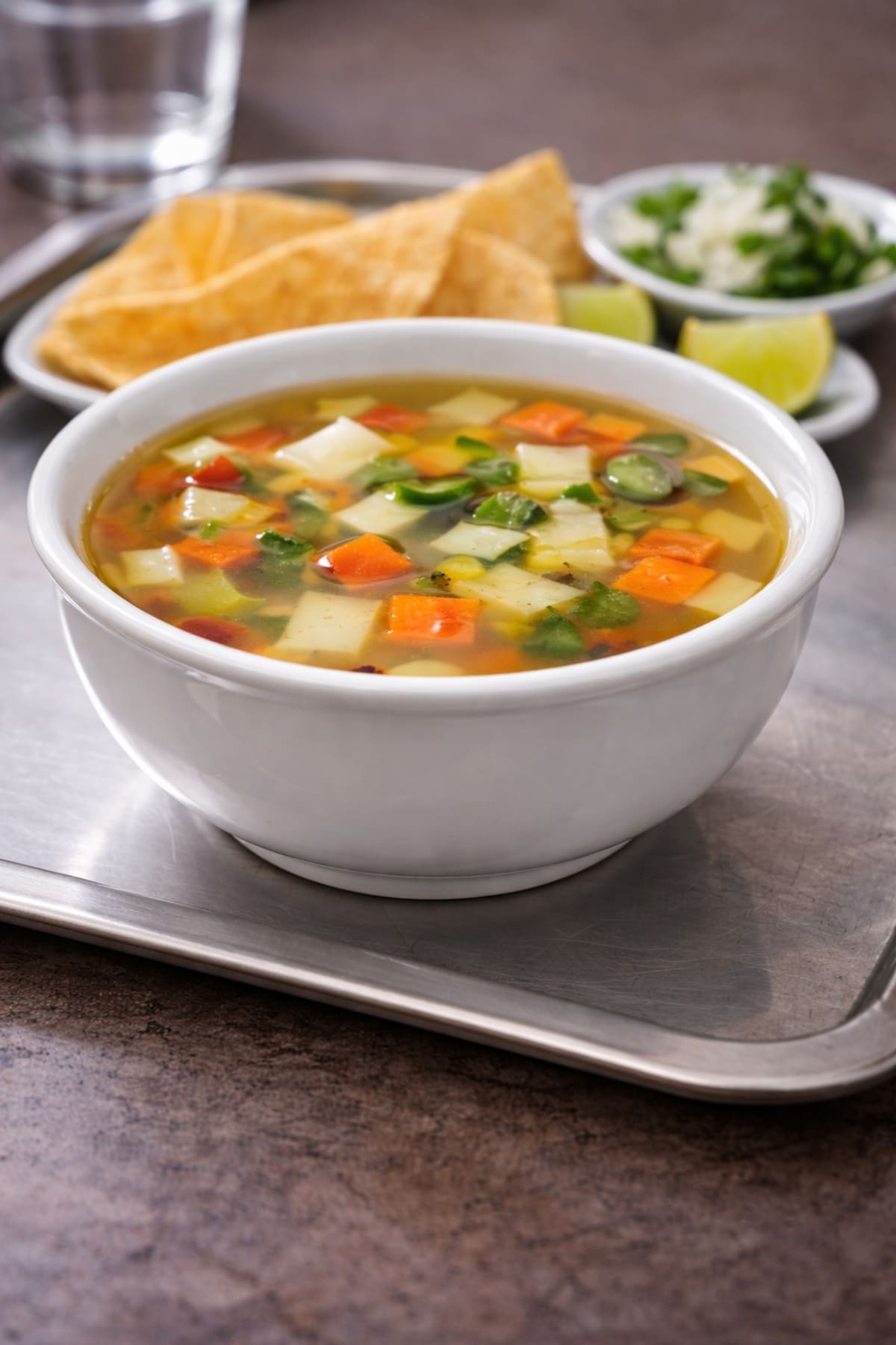 Primer tiempo: sopas. | Imagen creada con IA