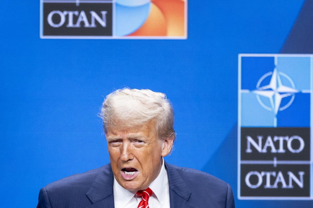 El presidente de EEUU, Donald Trump, en la Cumbre de la OTAN, el 25 de junio del 2025. | Crédito: EFE/EPA/Robin van Lonkhuijsen