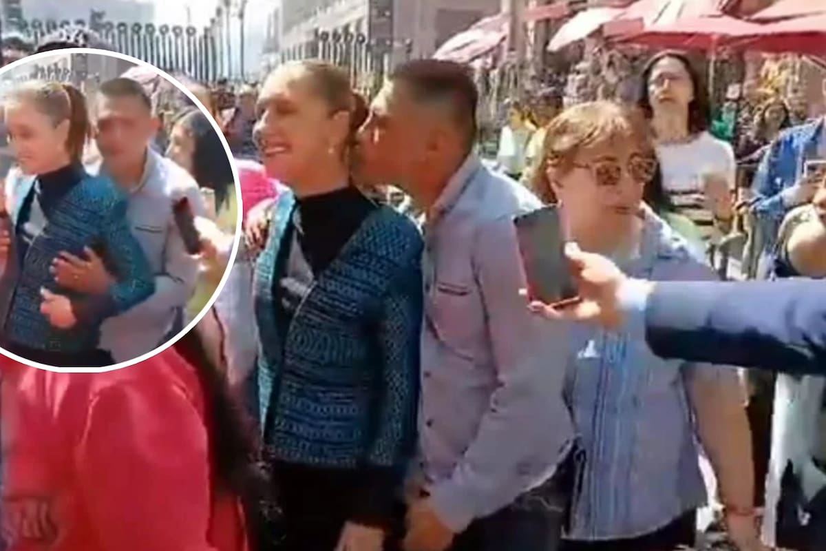 Claudia Sheinbaum sufre toqueteos por parte de un hombre mientras caminaba en el Centro Histórico de la CDMX; seguridad interviene en el hostigamiento luego de que ella logró zafarse (VIDEO)