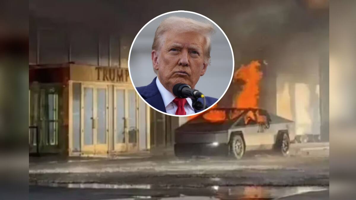 Un Tesla Cybertruck explotó frente al 'Hotel Trump'; investigan el caso como posible terrorismo. | EFE