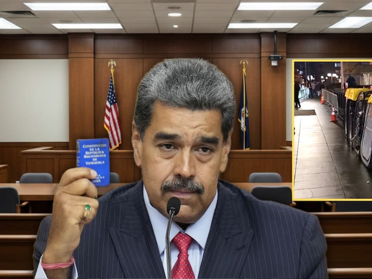 Line Dudes: personas que acampan y hacen fila durante horas frente al tribunal de Nueva York para apartar lugares a medios de comunicación en la audiencia de Nicolás Maduro, a cambio de pagos de entre 100 y 300 dólares por hora