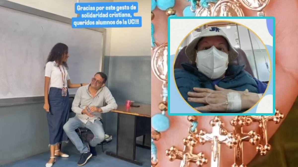 VIDEO: Estudiantes universitarios en Venezuela realizan un gesto de amor y empatía tras colecta sorpresa para la esposa de su profesor, quien fue diagnosticada con cáncer de ovario y este 2026 un examen le reveló la progresión de la enfermedad en la pelvis; su meta es recaudar más de 20 mil dólares para su tratamiento