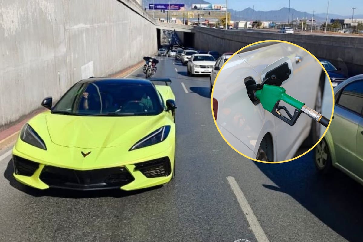 Auto de lujo valuado en 3 millones de pesos se queda sin gasolina en Monterrey y desata burlas