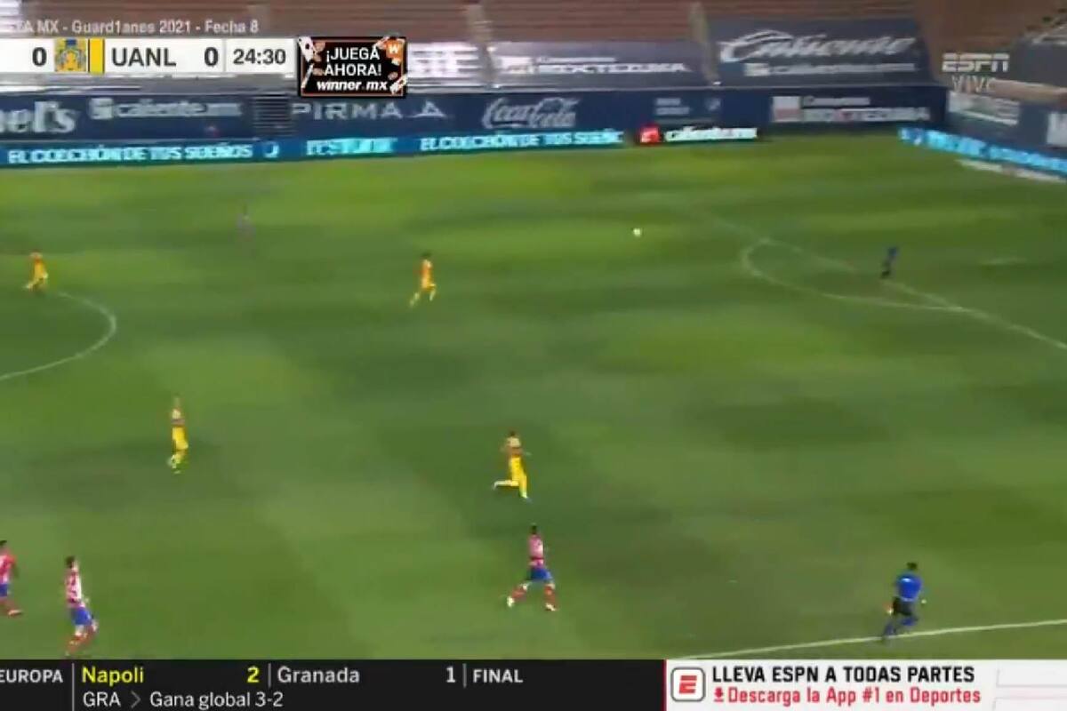 VIDEO: Atlético San Luis le anota gol a Tigres desde la mitad de la cancha