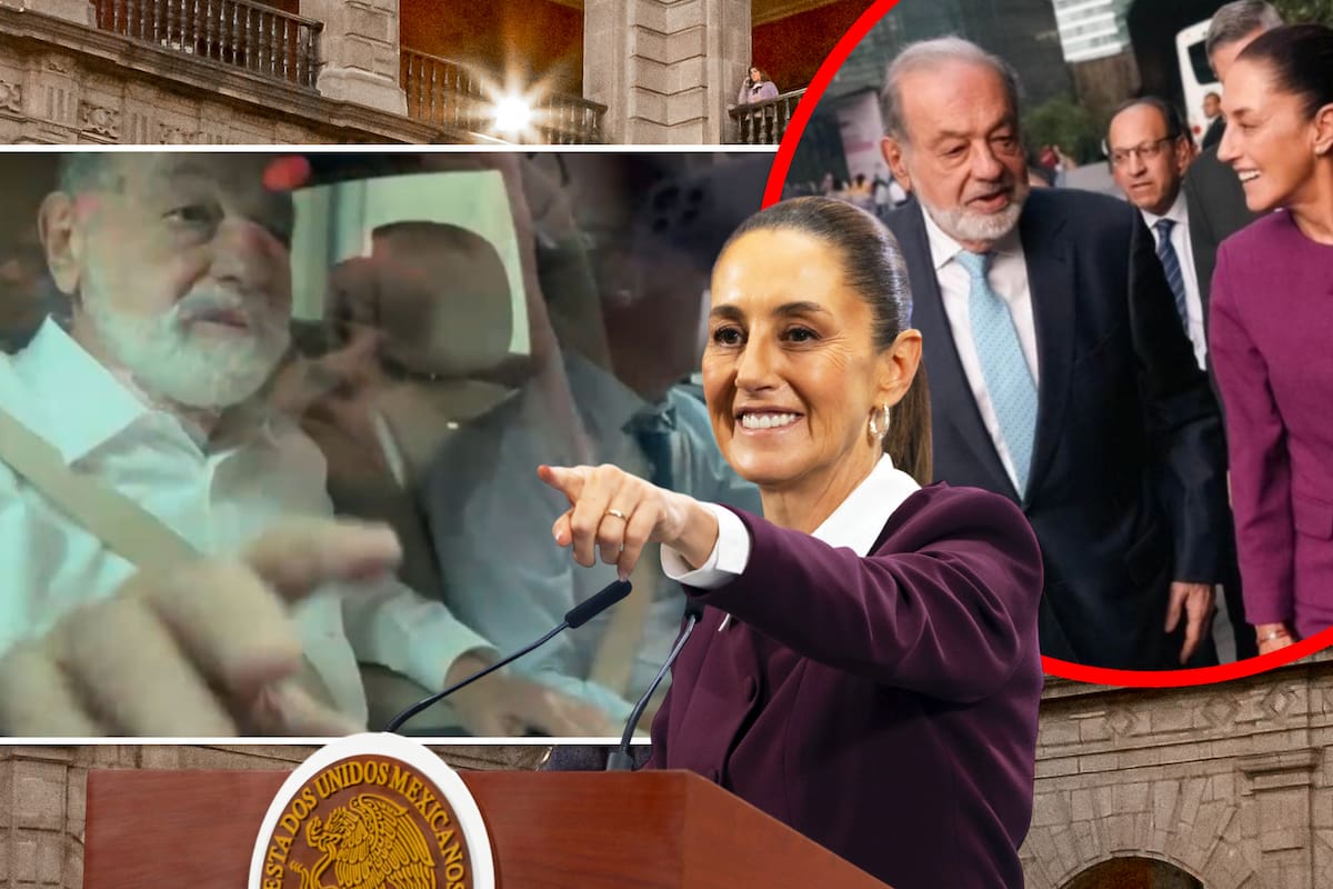 Sheinbaum revela qué habló con Carlos Slim y su hijo, antes de que salieran “calladitos” de su reunión en el Palacio Nacional