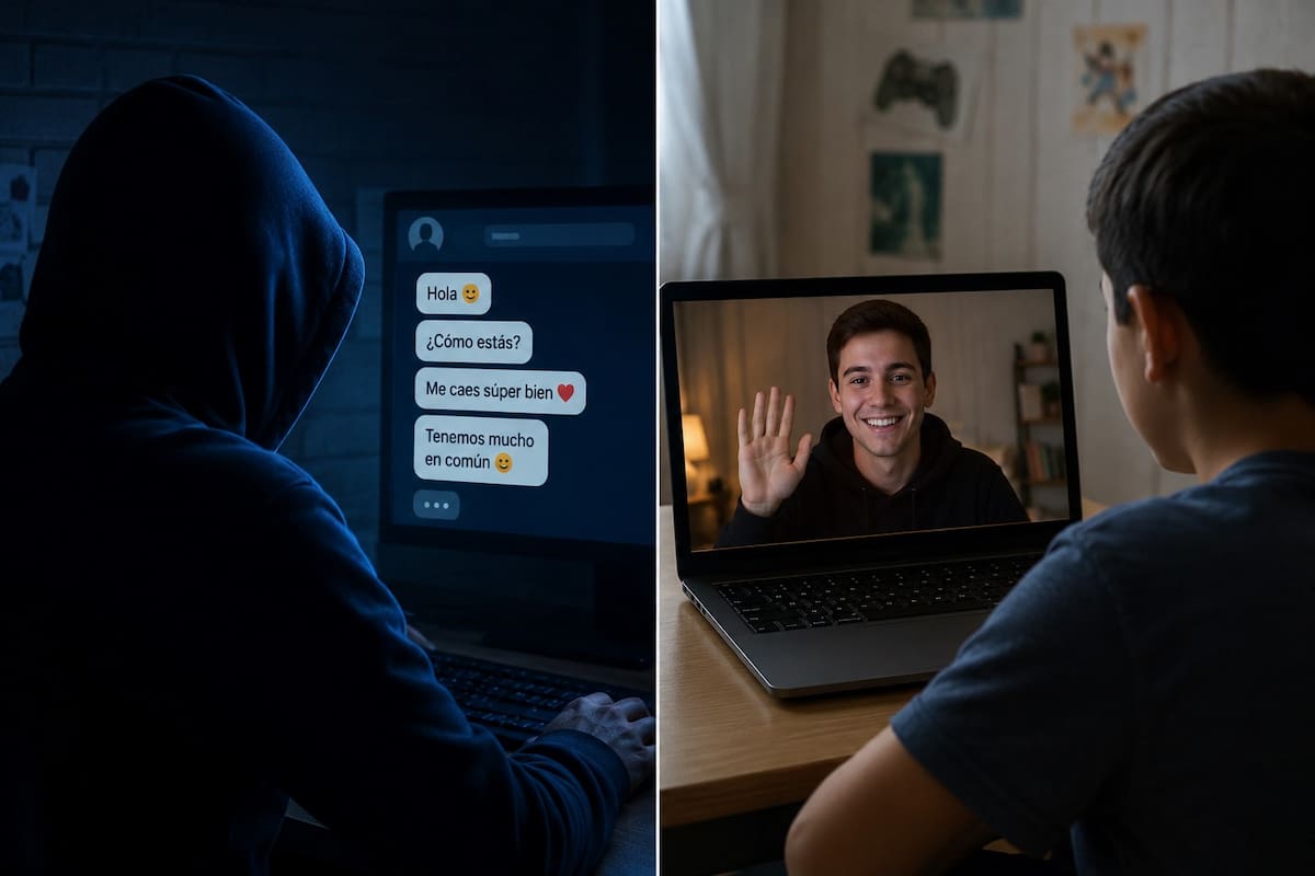 Delincuentes utilizan inteligencia artificial para captar a menores en internet
