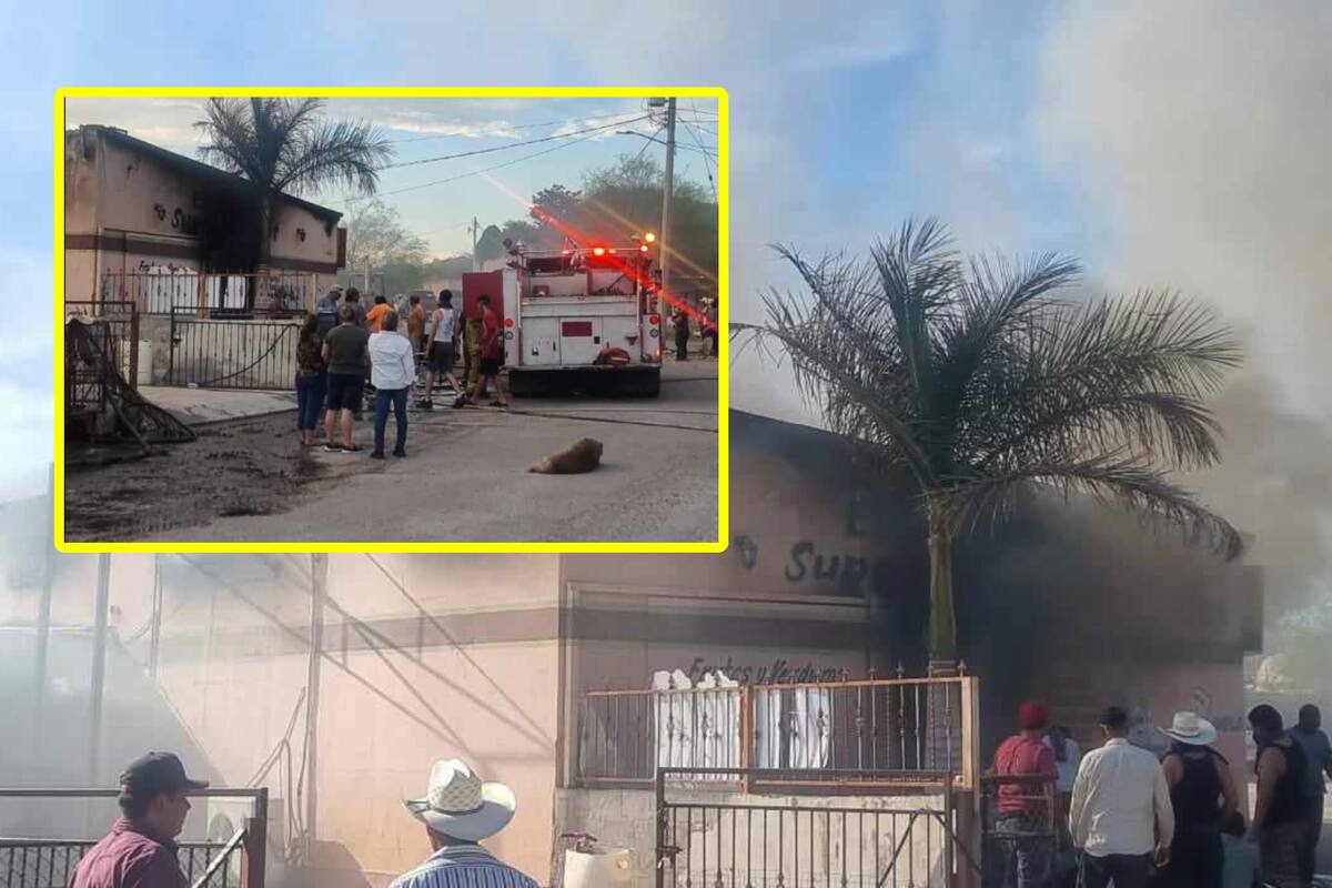Se incendia tienda en San Pedro de La Cueva; pérdidas entre 6 y 7 mdp