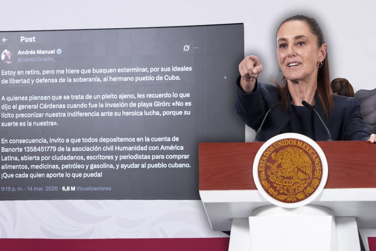 Sheinbaum defiende cuenta para donar a Cuba tras llamado de AMLO, asegura que es legal y fiscalizada y abre la puerta a aportar dinero personalmente