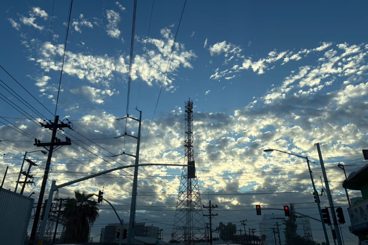 Clima húmedo y cielo parcialmente nublado este miércoles en Mexicali