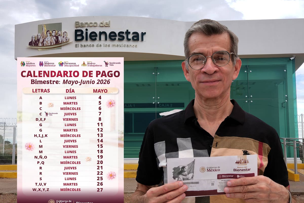 Así quedó el calendario oficial de pago de las Pensiones del Bienestar; fecha por apellido del 4 al 27 de mayo