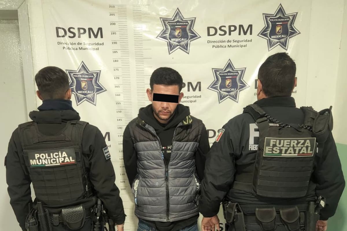 Asalto a chofer de plataforma termina con detenido en la zona oriente de Mexicali