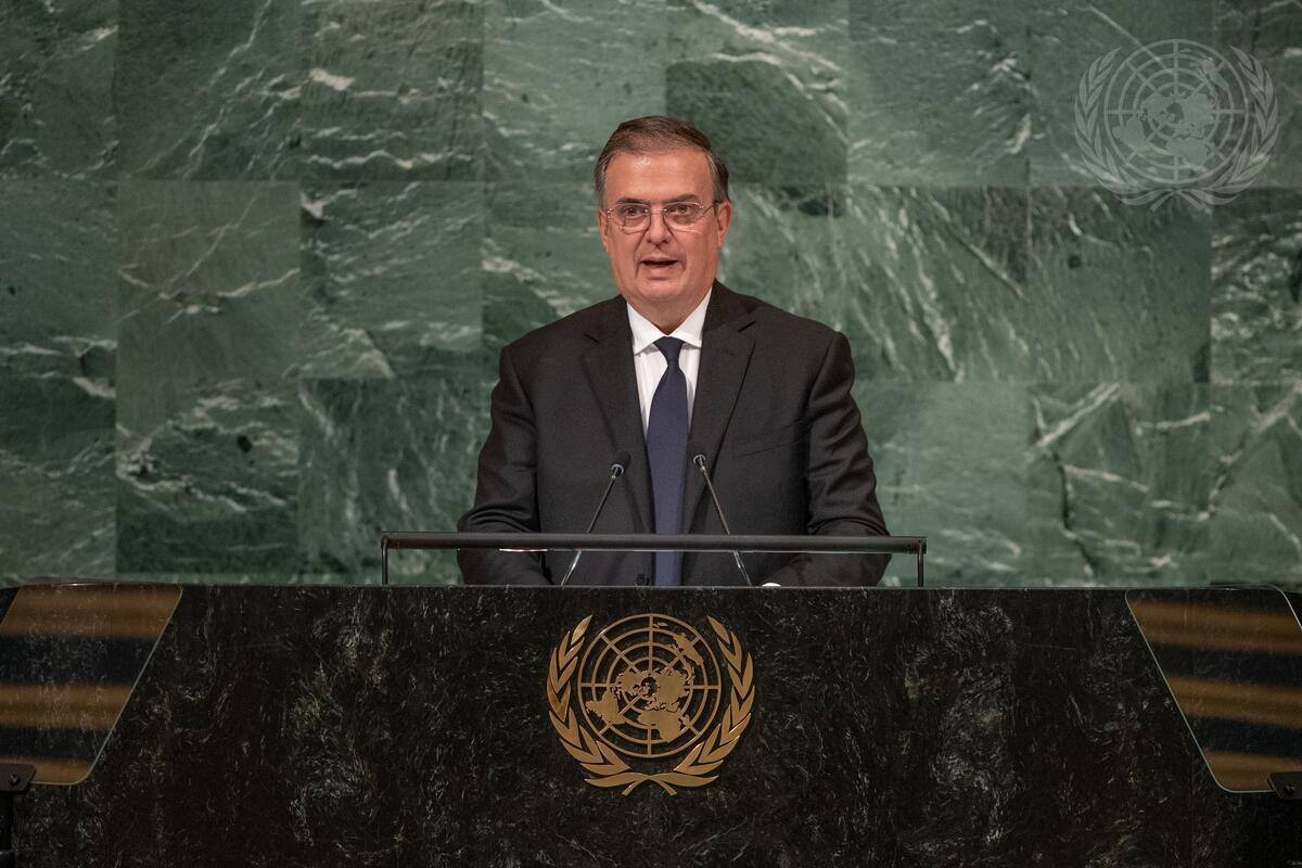 Marcelo Ebrard en la ONU: México pide en un "comité de mediación" para resolver guerra en Ucrania
