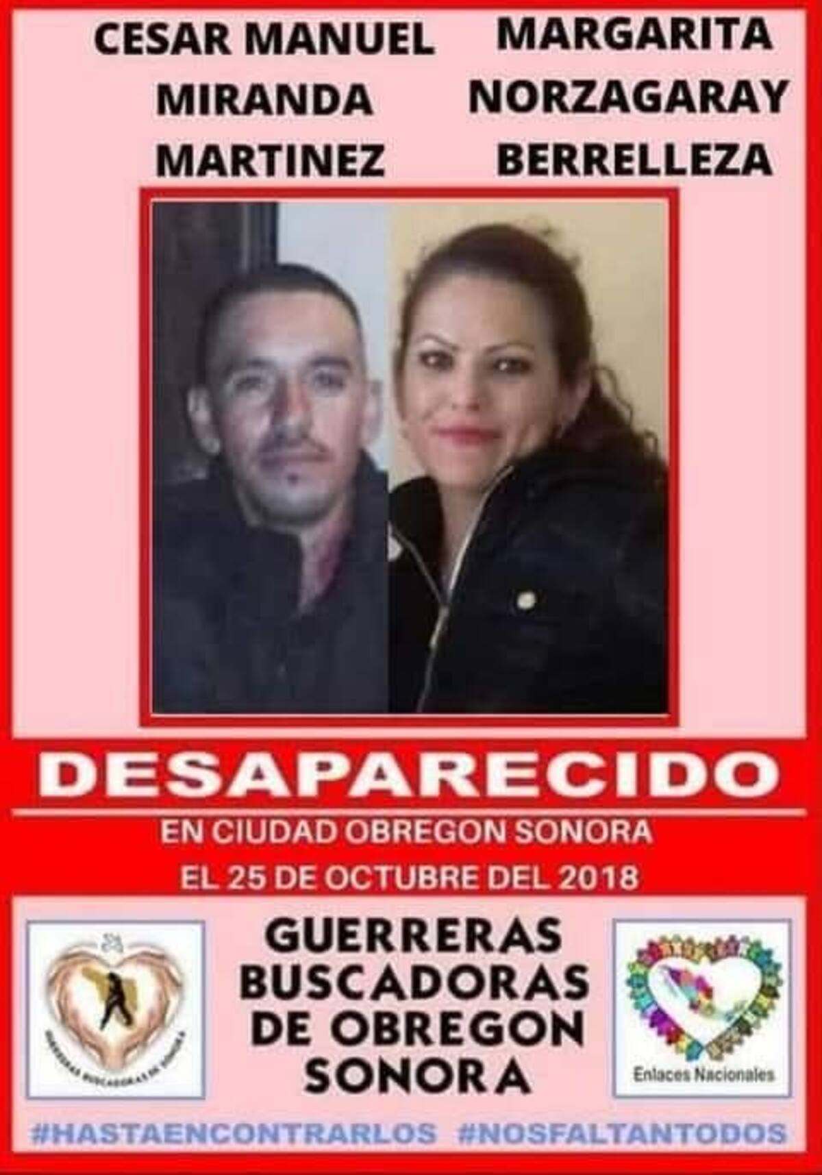 Una pausa en la búsqueda de su exesposo y su amiga. FOTO: Colectivo Guerreras Buscadoras de Cajeme