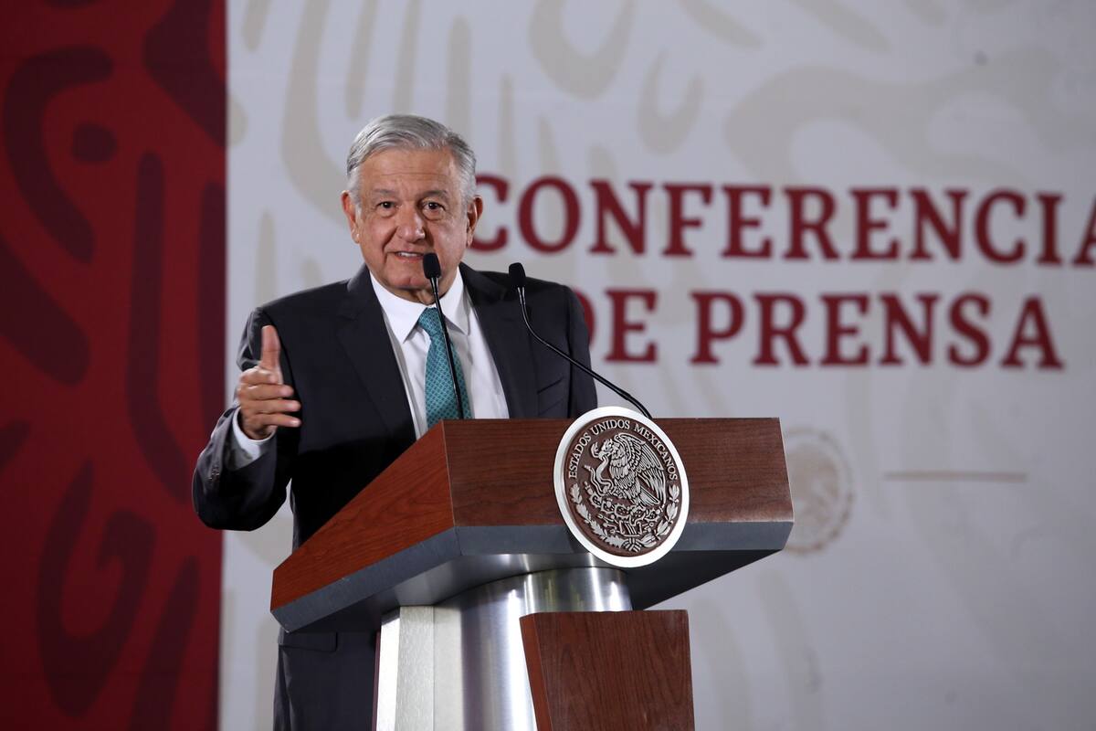 Conferencia de AMLO desde Palacio Nacional