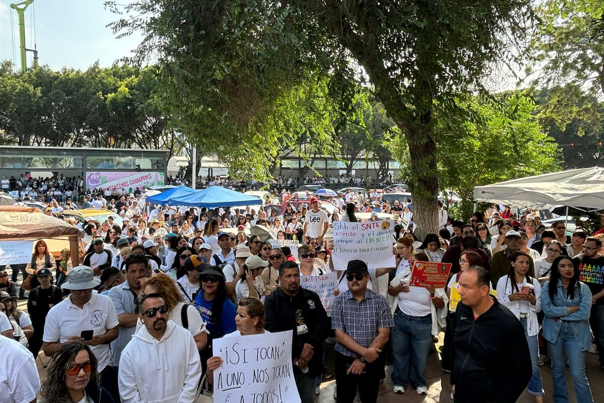 Realizan paro estatal en solidaridad por docente Esteban ‘’N’’