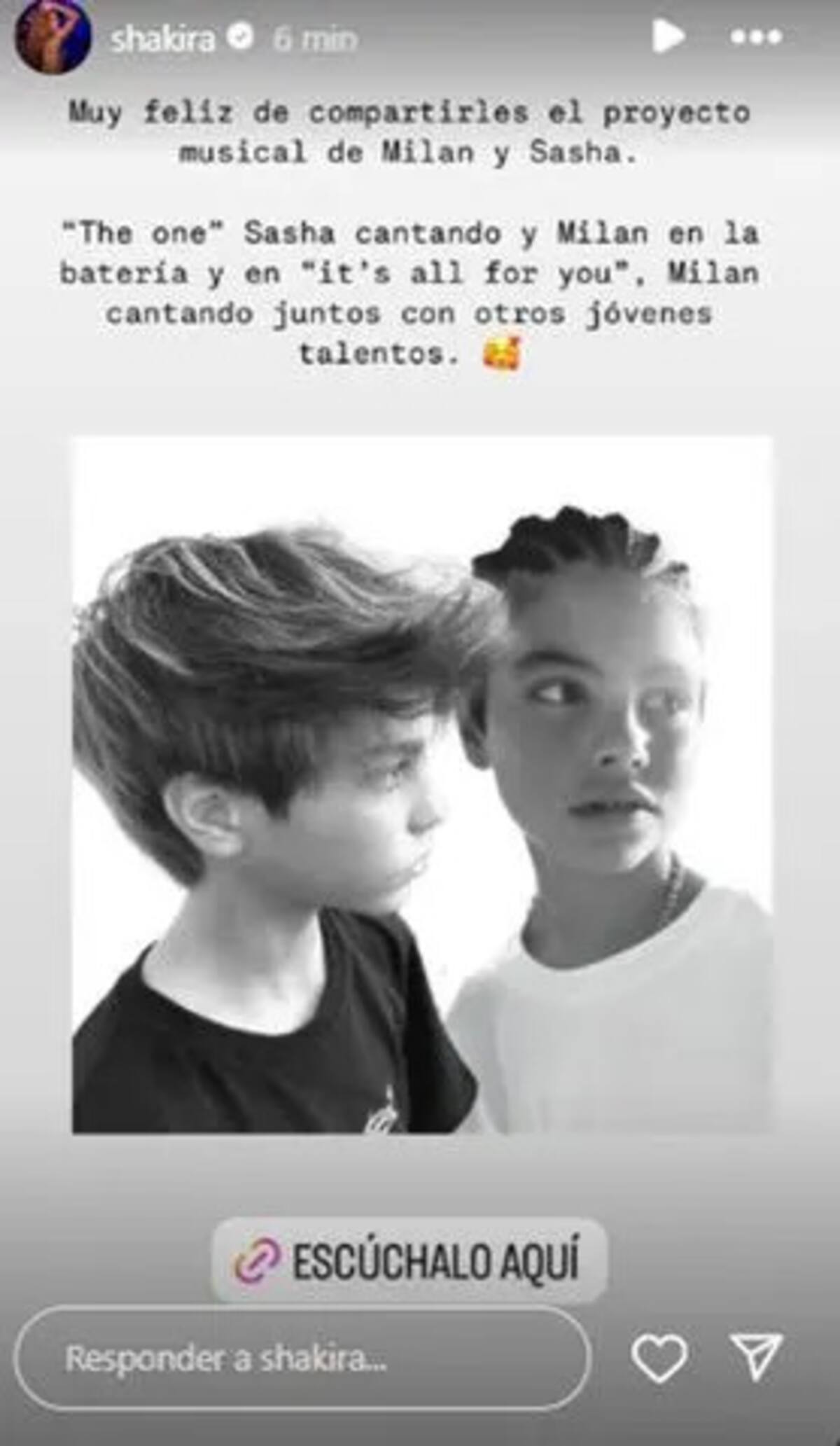 Shakira vía Instagram Storie. / Foto: @shakira