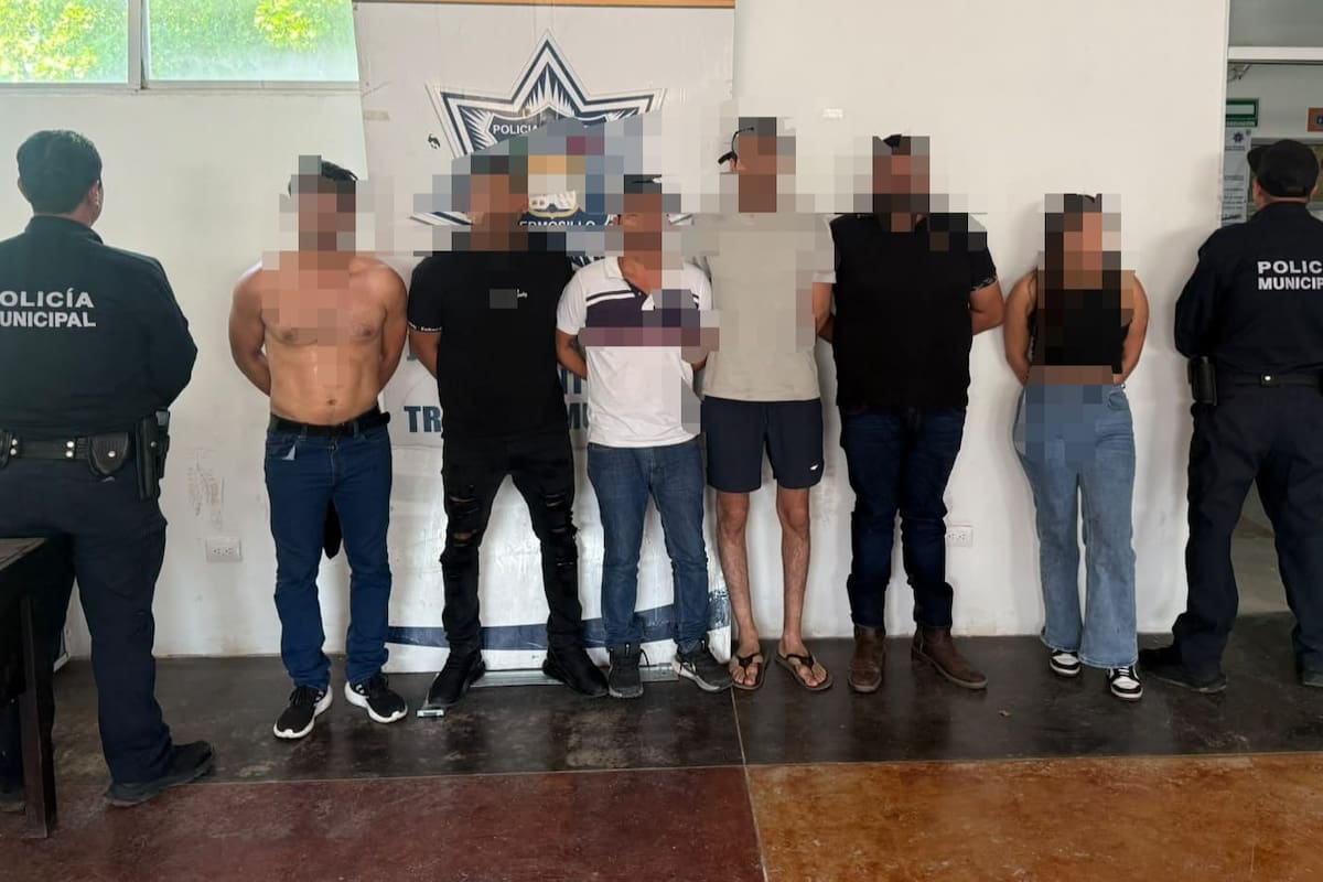 Policía Municipal rescata en Hermosillo a hombre que fue privado de la libertad en una vivienda de la colonia San Francisco; hay seis detenidos