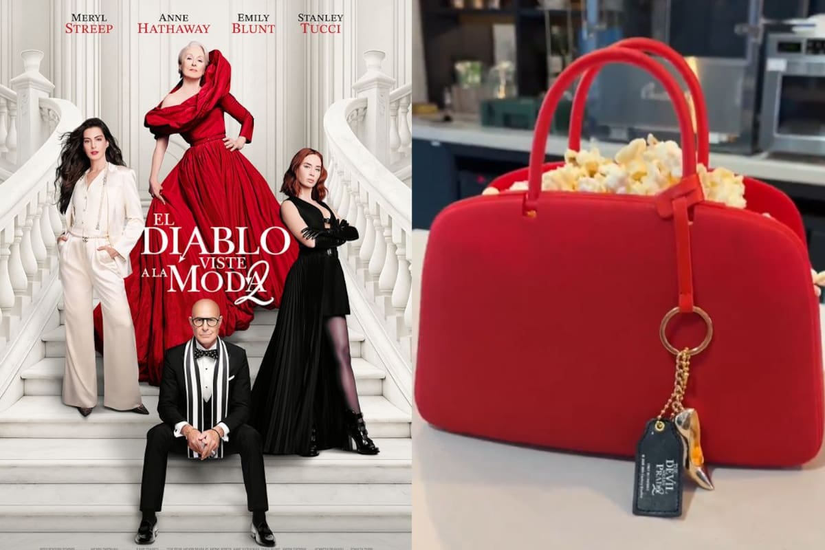 Cadena de cines estadounidense lanza palomera con forma de bolso rojo inspirada en “El diablo viste a la moda 2” y apunta a convertirse en uno de los souvenirs más buscados