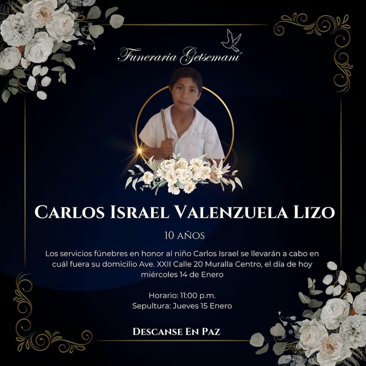 Carlos Israel Valenzuela Lizo no despertó y perdió la vida tras ir a dormir mientras presentaba síntomas como fiebre. | Especial GH