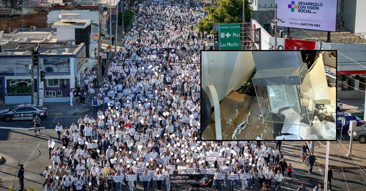 Los manifestantes demandaron justicia por el asesinato de dos niños
Foto: Agencia Reforma y losnoticieristas
