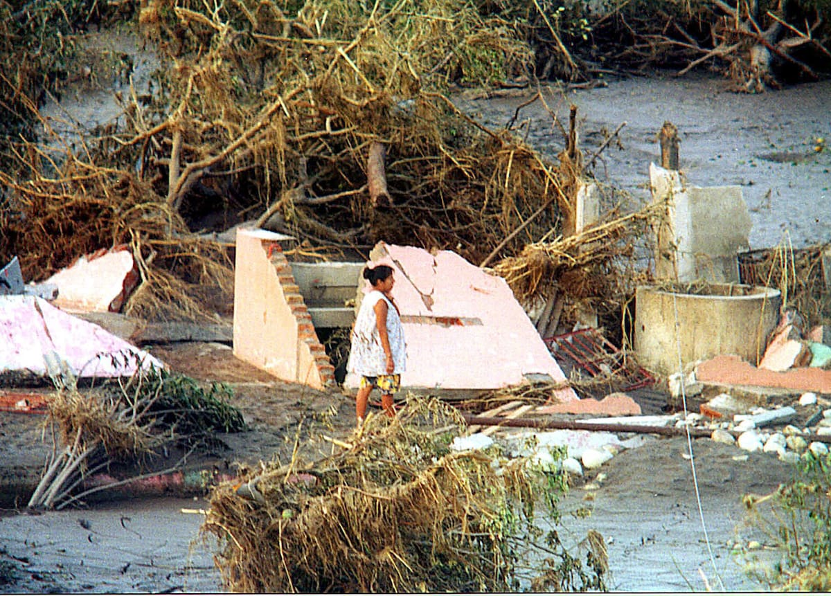 XAL91012014. EL AGUA ARRASO CON VIVIENDAS Y ARBOLES QUE SE ENCONTRABAN A LA ORILLA DEL CENTRO TURISTICO <CASITAS> EN EL ESTADO DE VERACRUZ. NOTIMEX/FOTO/SAUL RAMIREZ/SAL/XAL/GEN/