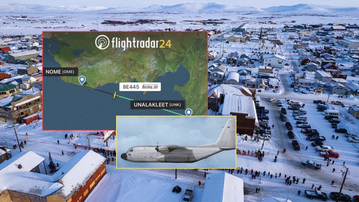 Buscan en Alaska el avión desaparecido con 10 personas a bordo. Foto: Especial (AP y X | Editada en Canva)