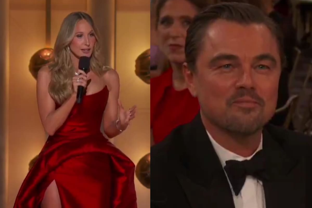 Nikki Glaser se burla de Leonardo DiCaprio en los Golden Globes 2026: “Antes de que tu novia cumpliera 30 años” (VIDEO)