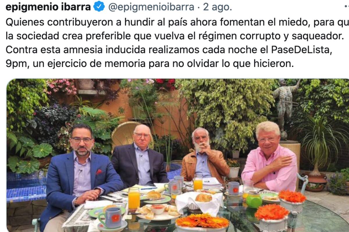 Alazraki a Epigmenio Ibarra: “No es amenaza, es aviso”, riñen en redes sociales