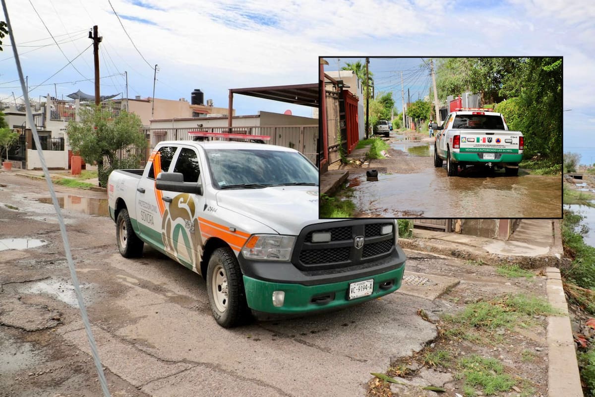 Hermosillo y Caborca son los municipios más afectados por las lluvias; Protección Civil no reporta víctimas