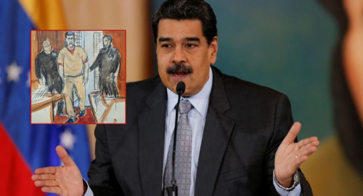 Según las imágenes reveladas muchos cuestionaron que Maduro apareció en las imágenes con zapatos con cordones, reloj, lentes. Foto: Reuters, AP