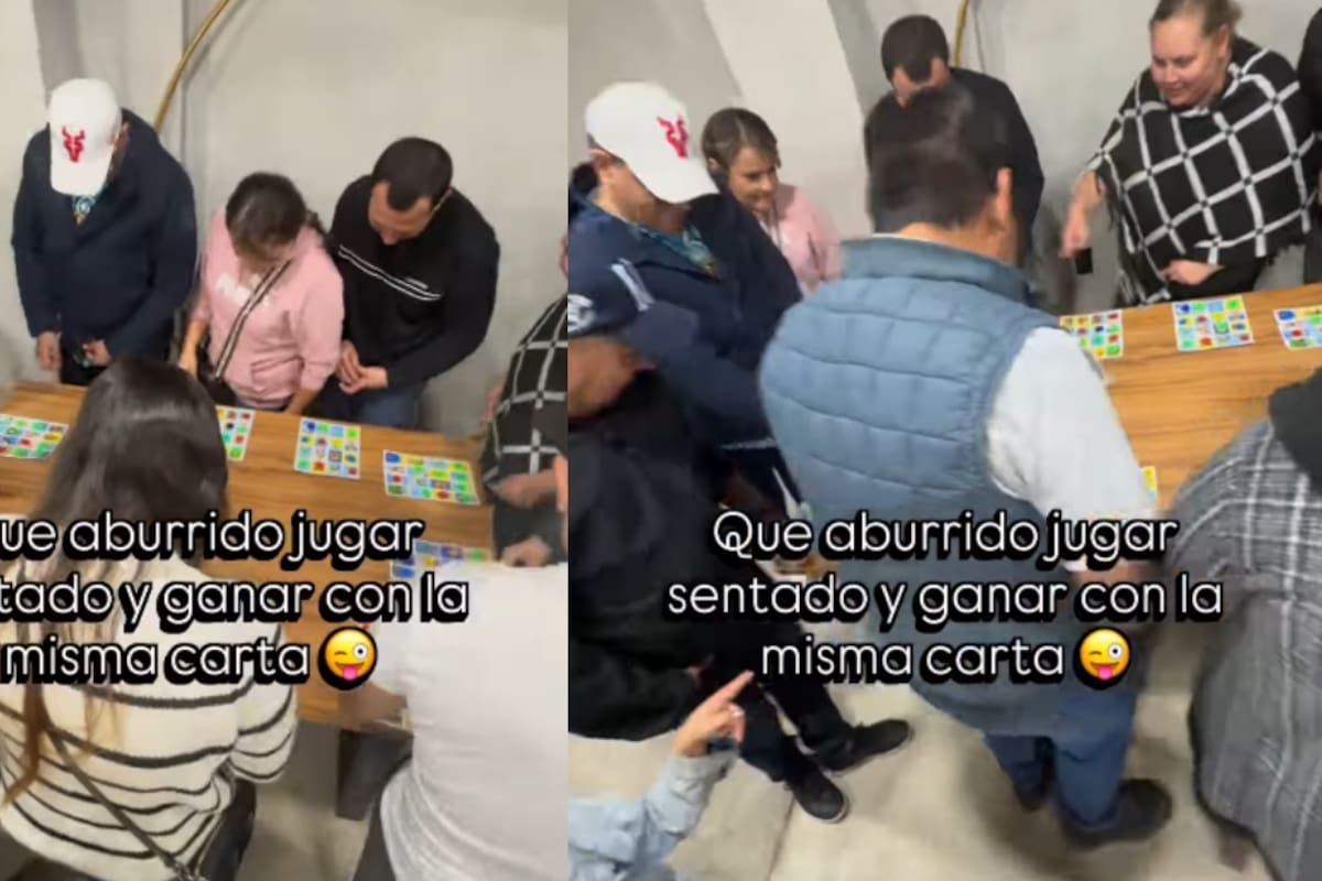 “Juegan de pie y dando vueltas”: Familia se vuelve viral por reinventar el juego de la lotería y jugarlo de esta peculiar manera