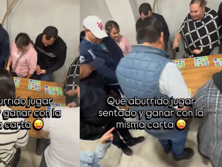 “Juegan de pie y dando vueltas”: Familia se vuelve viral por reinventar el juego de la lotería y jugarlo de esta peculiar manera