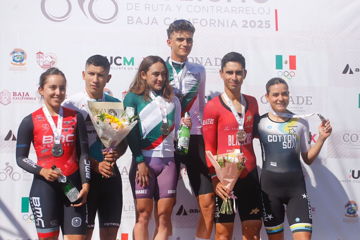 El ciclista bajacaliforniano brilló en casa y encabezó un exitoso arranque del Campeonato Nacional de Ciclismo de Ruta y Contrarreloj 2025. Foto: Alejandro Zepeda