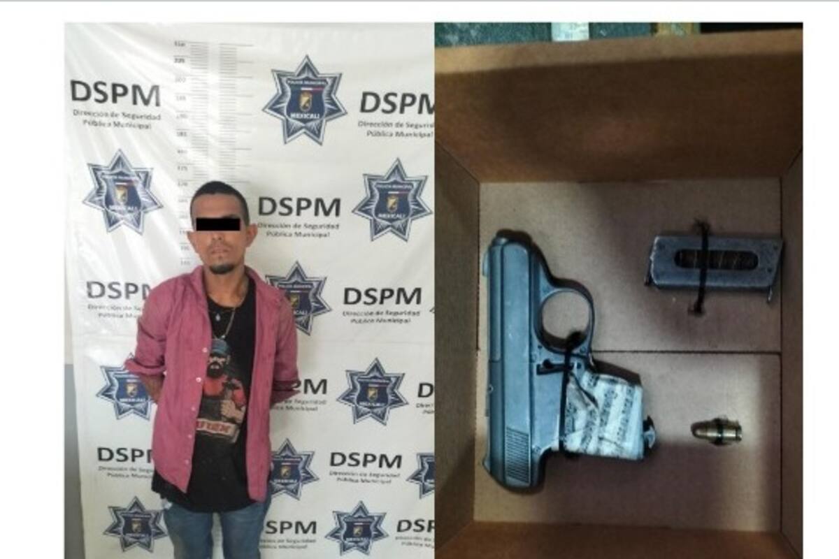 Detienen a hombre armado en Paseos del Sol