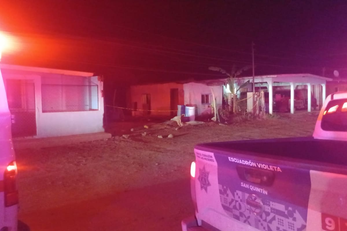 Matan a hombre al interior de un domicilio en San Quintín