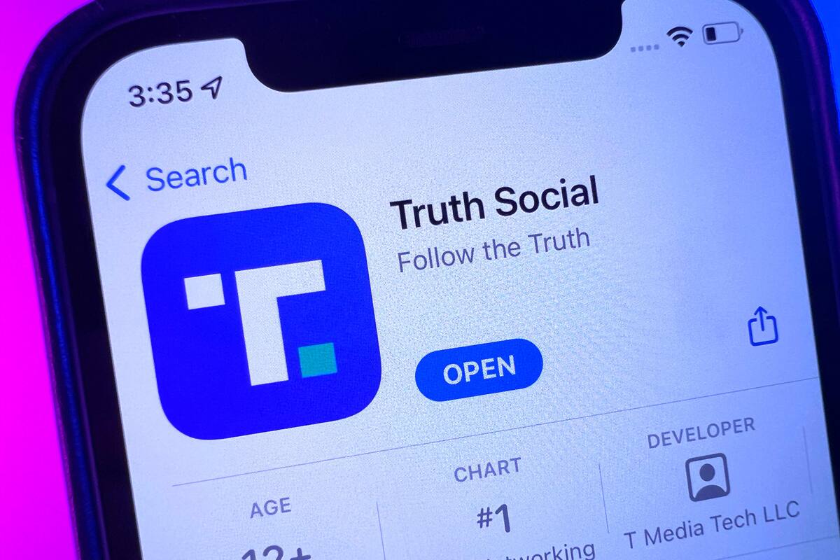 La aplicación Truth Social de Donald Trump todavía no está en Google Play Store