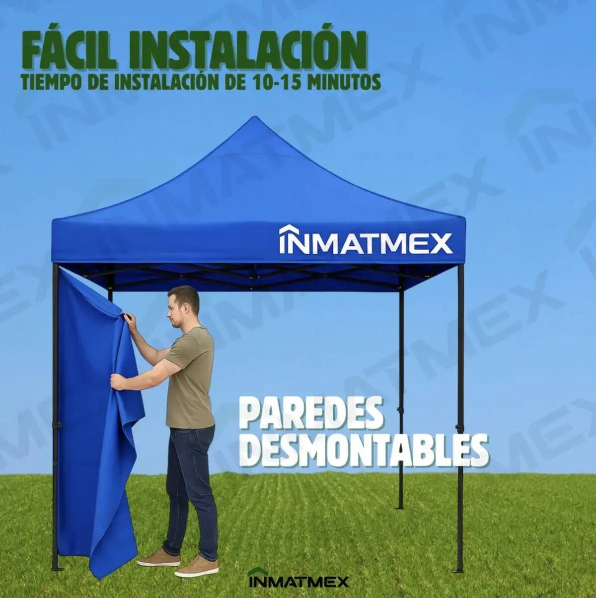 Carpa Toldo 3x3 metros de la marca Inmatmex | Mercado Libre