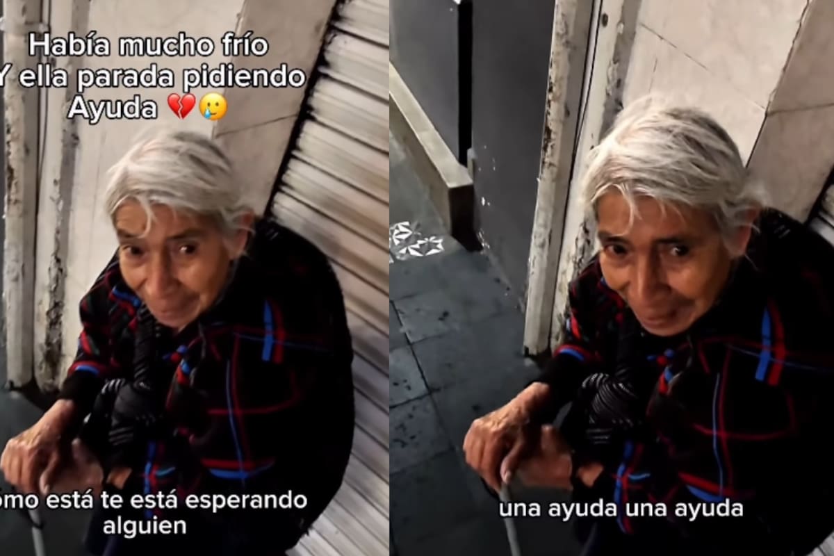 ‘Esperaba sentada bajo la lluvia, aun a su avanzada edad’: adulta mayor conmueve a miles por la precaria situación en la que fue captada