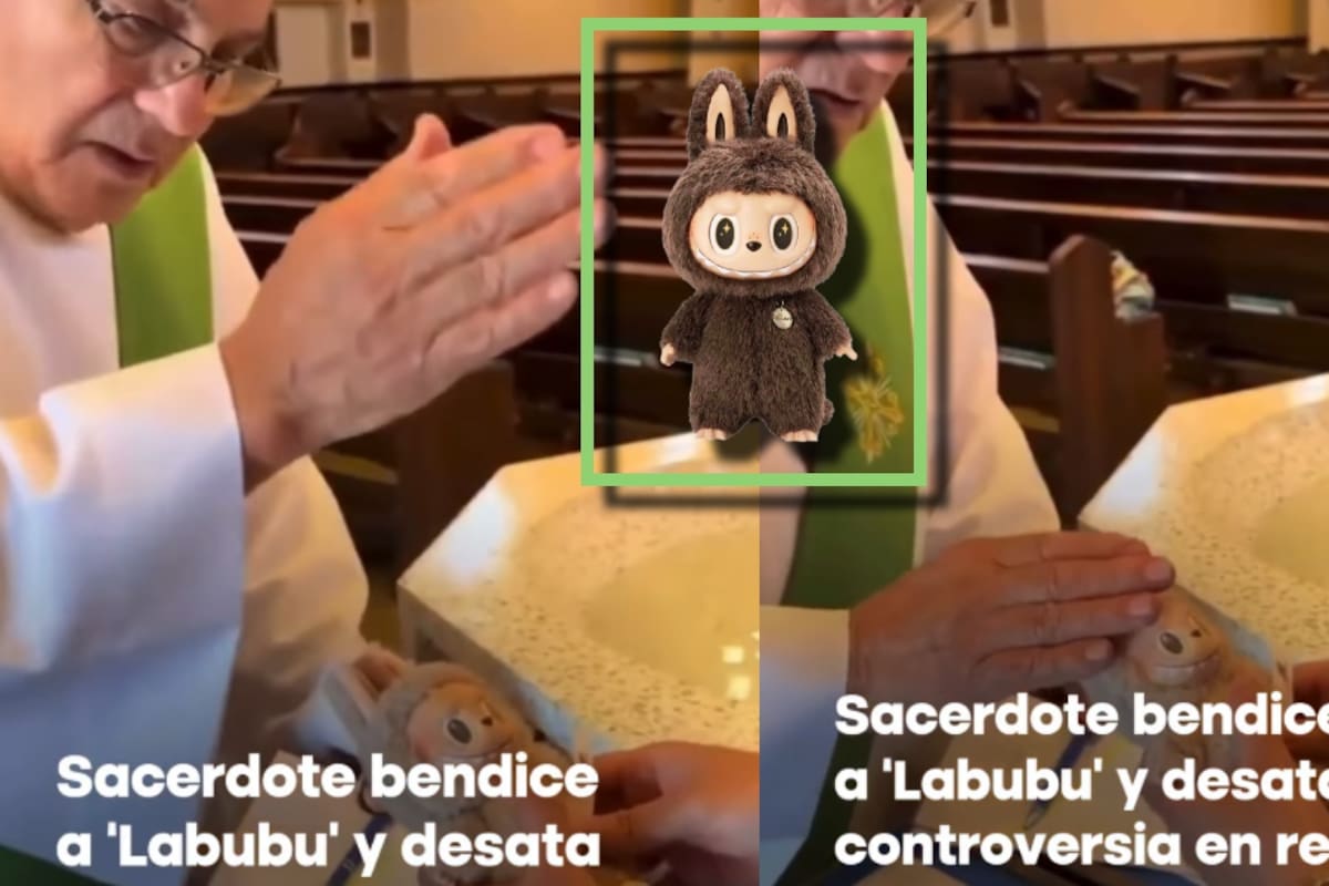 Sacerdote bendice a Labubu y desata controversia en redes sociales: ¿Por qué estos muñecos son mal vistos?